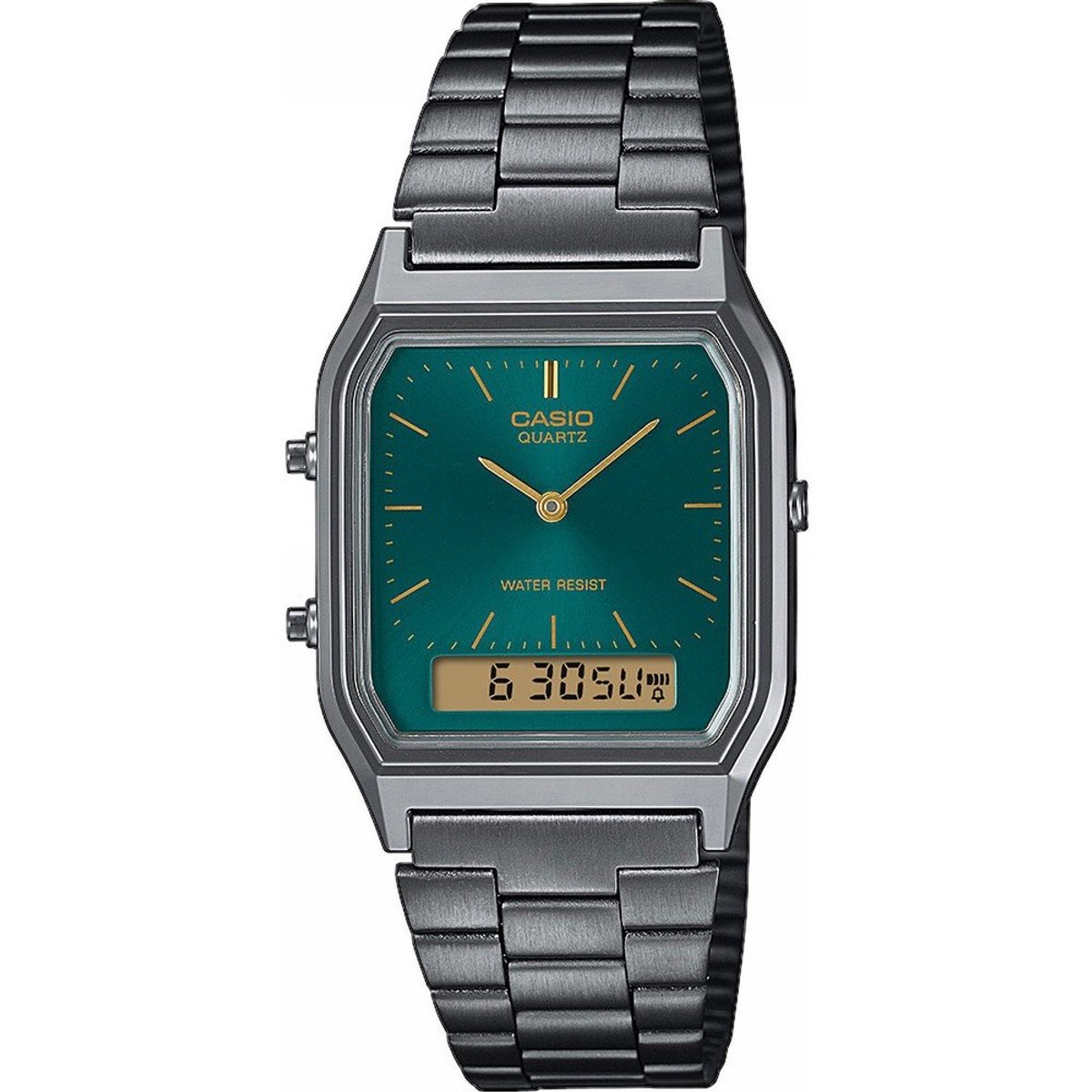 Casio Casio Collection Vintage AQ-230EGG-3AEF Horloge - Staal - Grijs - Ø 33.5 mm