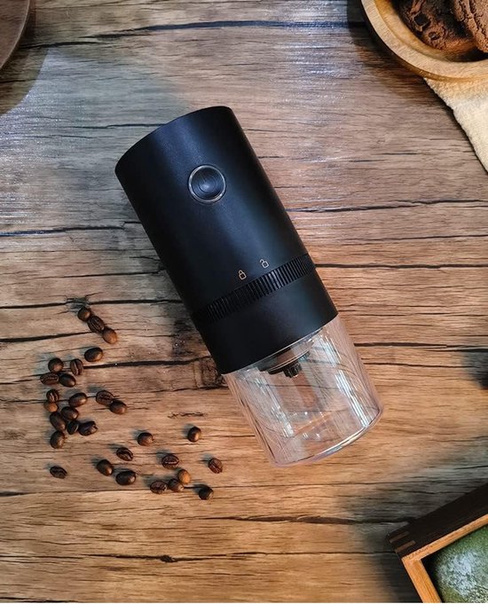 CEVING Eerste Grind-While-Charging Oplaadbare Koffiemolen, 1,7x Sneller Slijpen met 38 Externe Verstelbare Instellingen, Conische Keramische Bramen & 2000mAh Batterij, Draagbaar voor Reizen, Camping