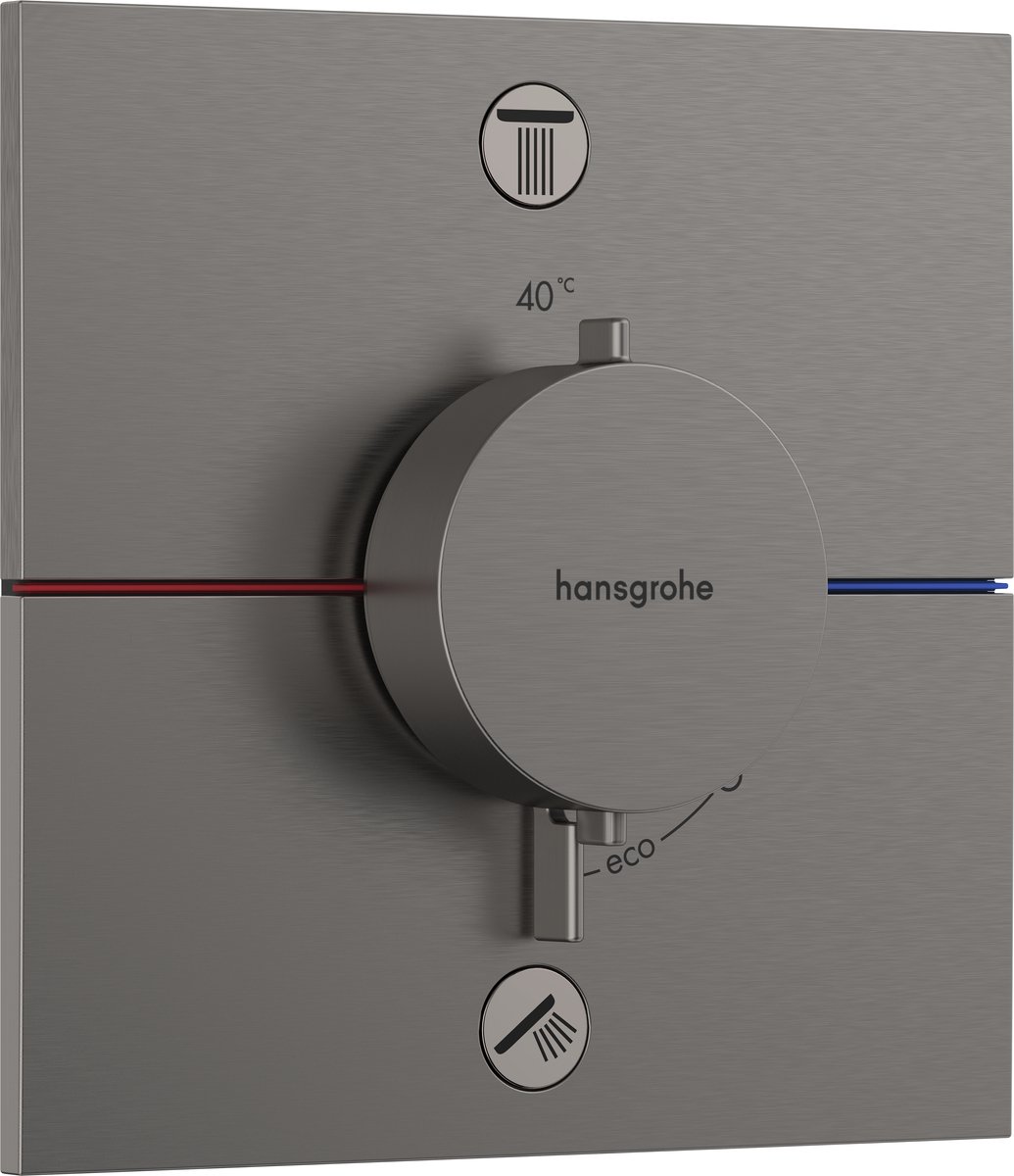 Hansgrohe ShowerSelect Comfort E Thermostaat - inbouw - 2 functies - zwart chroom