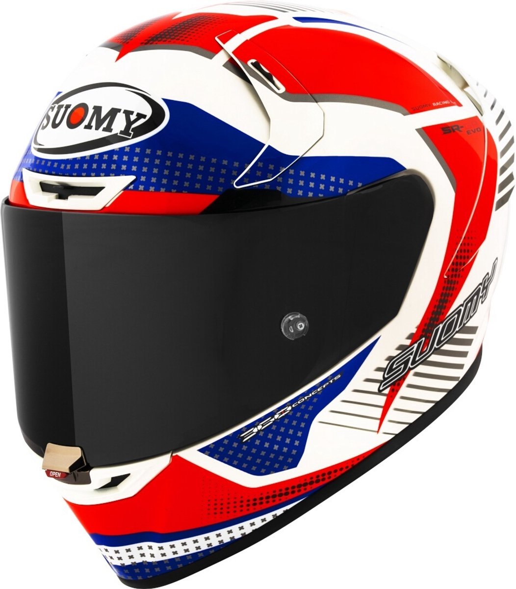 Suomy SR-GP Evo Airspeed Rood Blauw Integraalhelm - Maat S - Helm