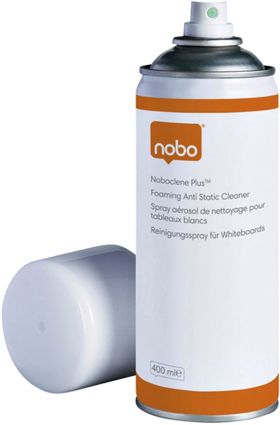 Noboclene Plus 400ml sprayflacon met witte dop, oranje accenten en "nobo" logo.