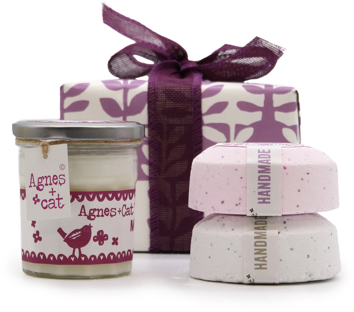 Geschenkdoos - Maansteen (Kaars) + Provence & Thee en Rozen (Fizz)