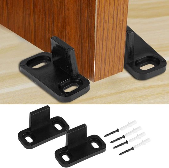 1 ensemble de Guide de sol pour porte de grange coulissante, rouleau de séjour réglable pour porte coulissante inférieure, Rail de suspension, accessoires, quincaillerie de meubles  13