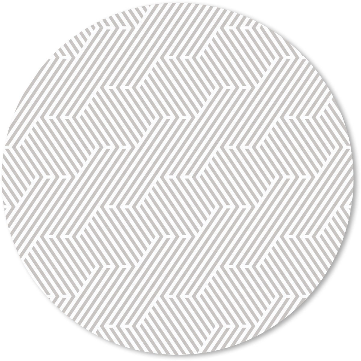 Muismat rond 40x40 cm - Mousepad Grafisch - Patroon - Modern - Geometrisch - Ronde muismatten