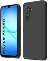 Coque compatible avec Samsung Galaxy A17 5G Coque Siliconen Coque arrière Zwart