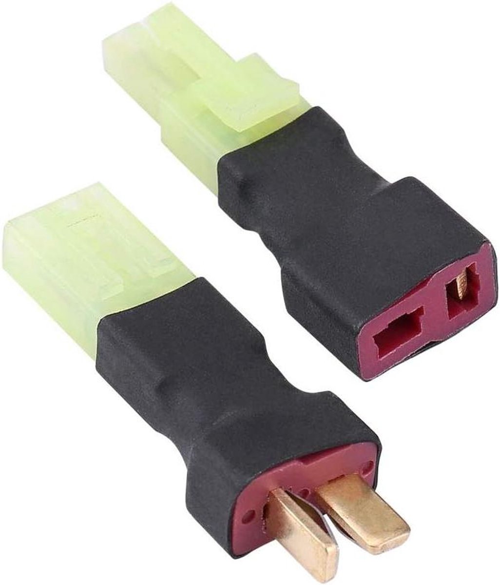 Adapter voor T-stekker naar Mini-stekker - 1 paar, mannelijk/vrouwelijk