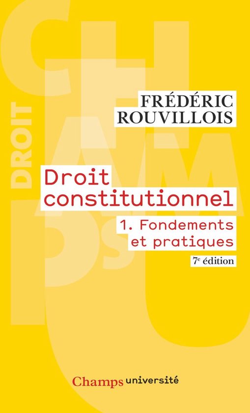 Droit constitutionnel 1 - Droit constitutionnel (Tome 1) - F ... - cover