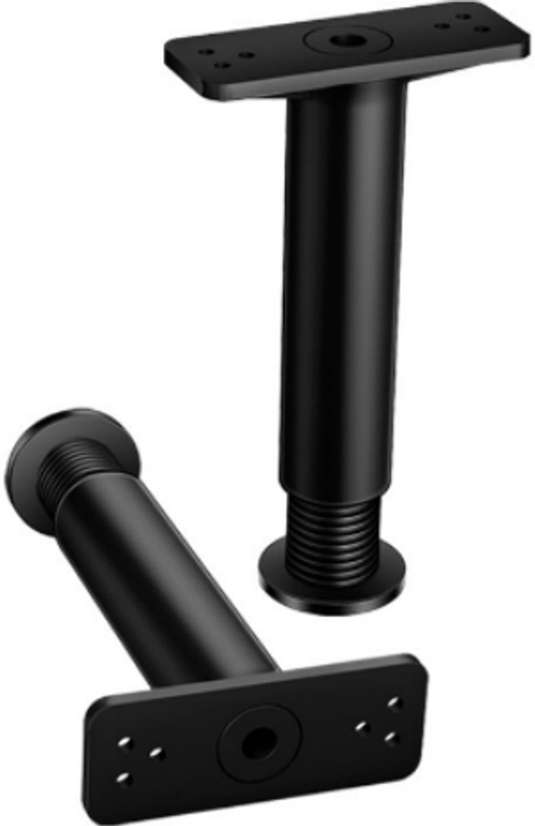 Zinueen Verstelbare Meubelpoten – 4 Stuks, 15-28 Cm, 250 Kg, Zwart, Met Schroeven En Inbussleutel