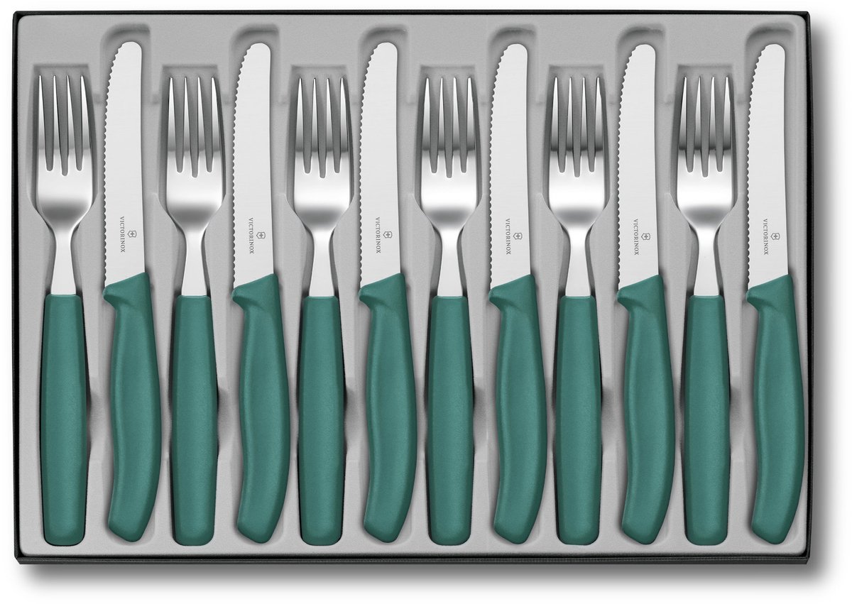 Victorinox Swiss Classic Tafelset 12st - Groen - Kartel