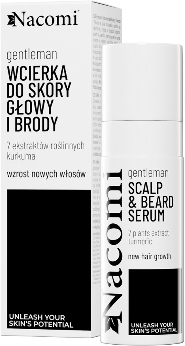 NACOMI NACOMI GENTLEMAN WCIERKA DO SKORY GŁOWY I BRODY 100ML