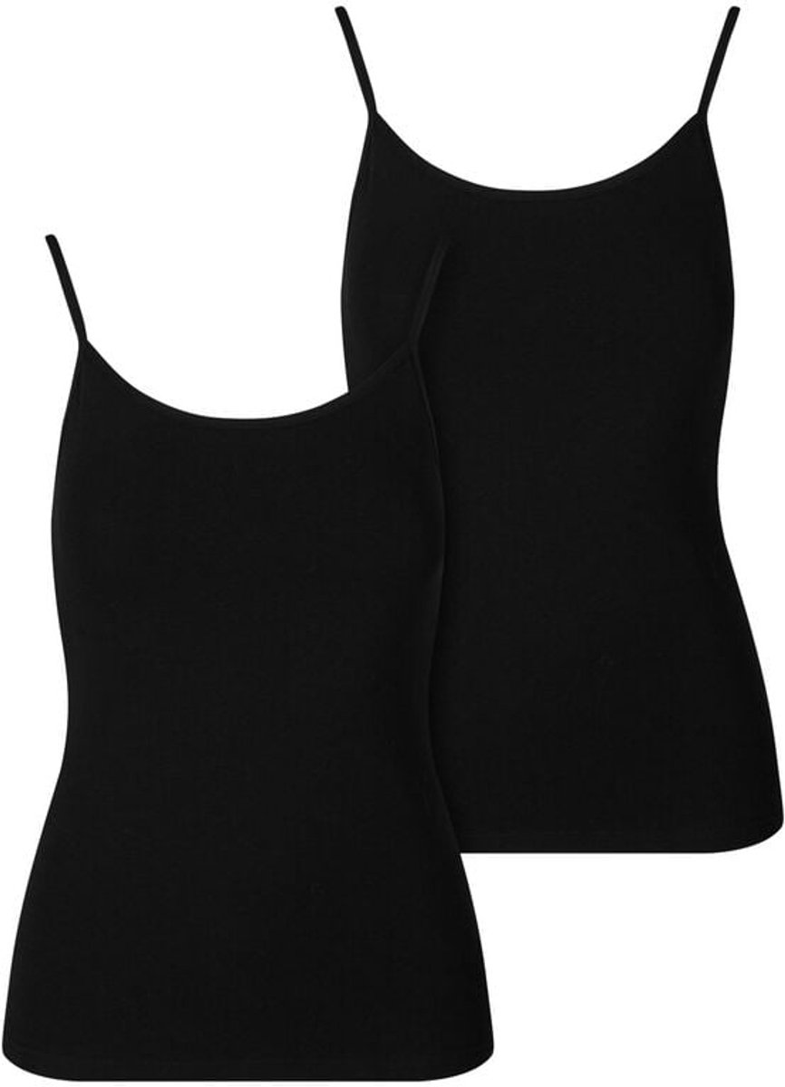 Urban Classics Basic katoenen tanktops Set van 2 Dames Top – XL Zwart