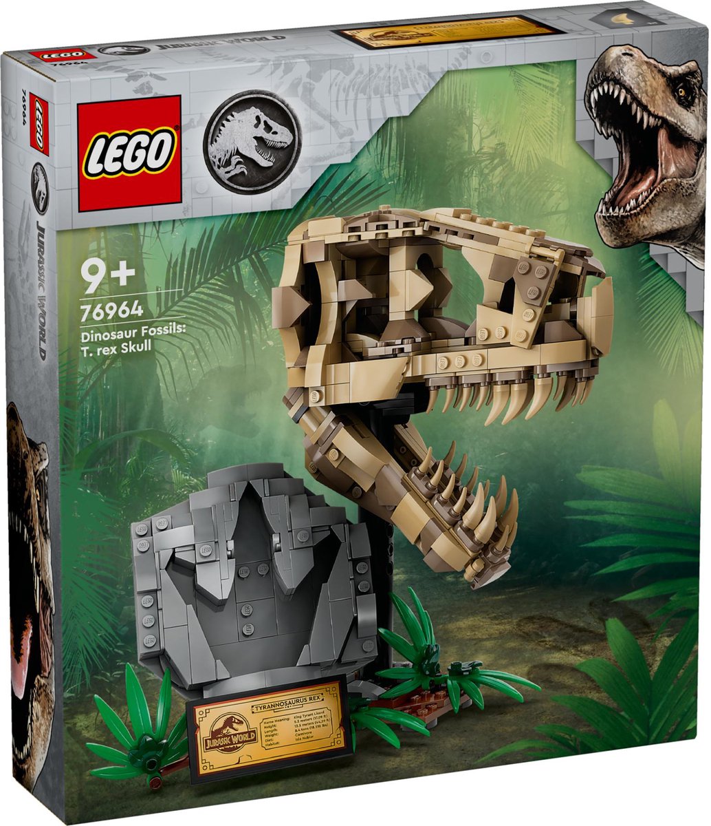 LEGO Jurassic World Dinosaurusfossielen: T. rex schedel 76964