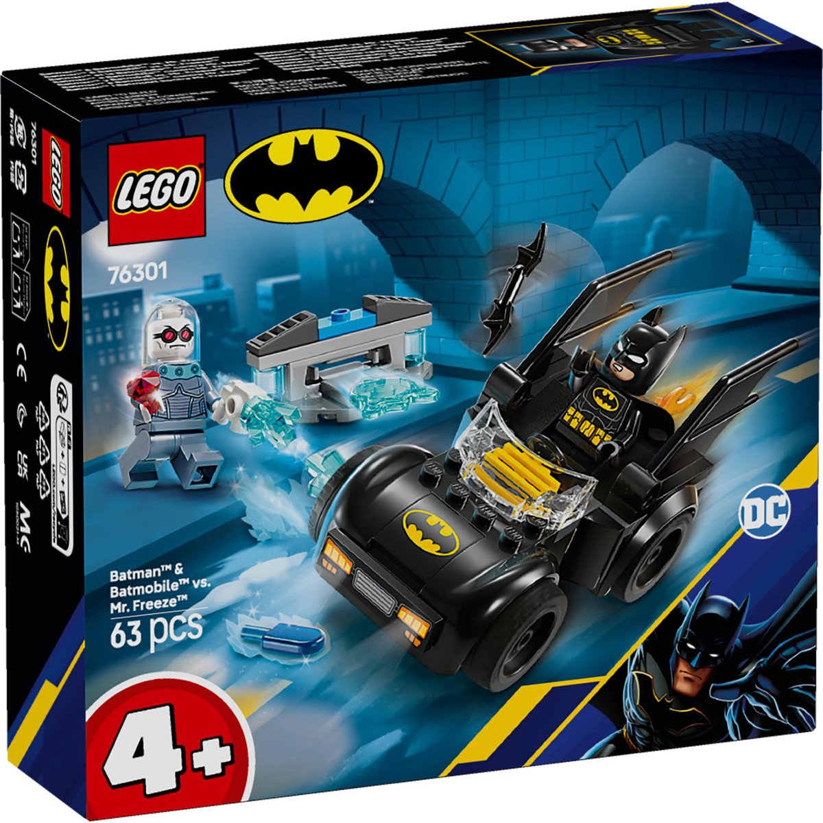 Batman en Batmobile vs. Mr. Freeze