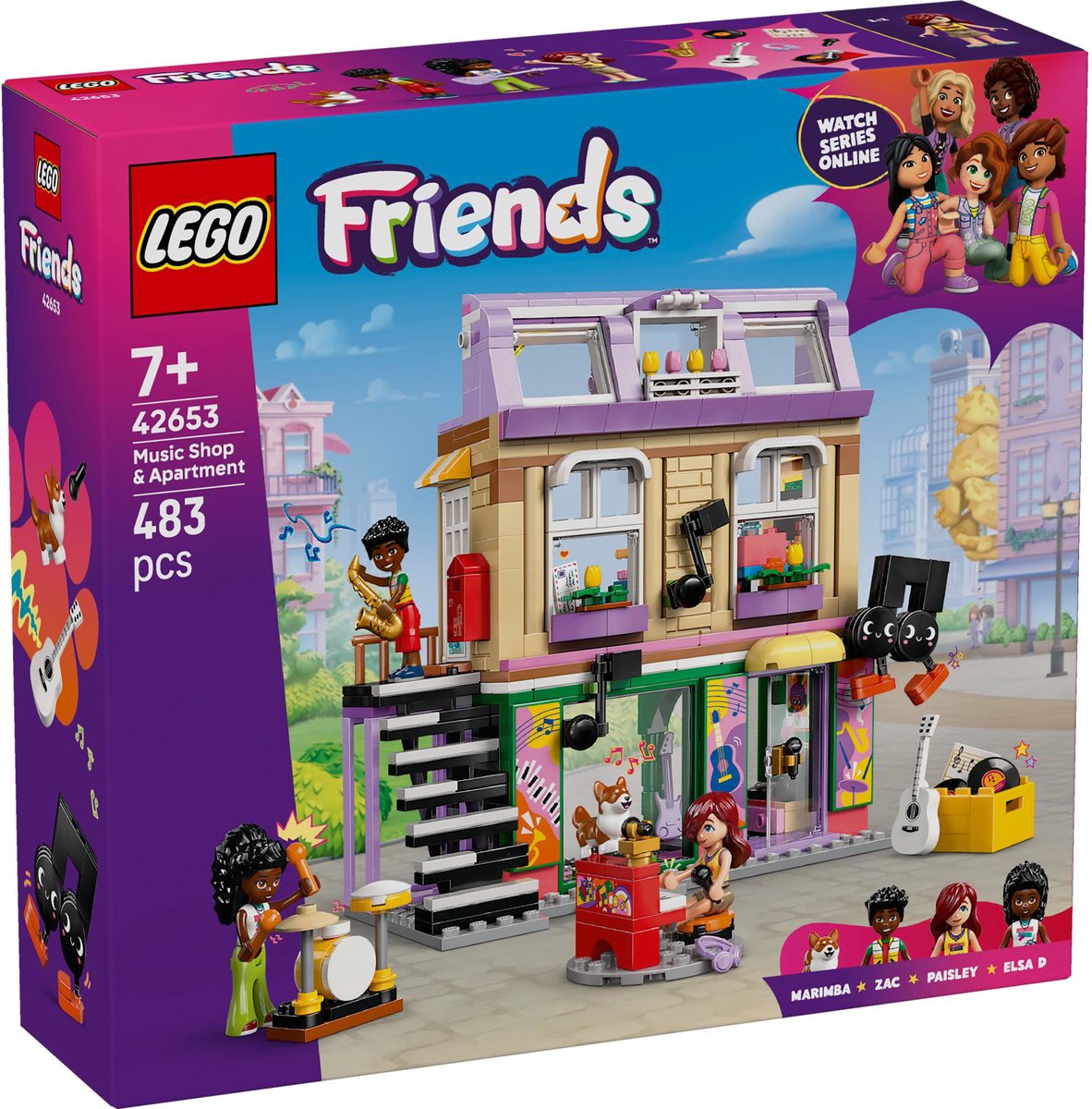 LEGO 42653 Friends Muziekwinkel En Appartement