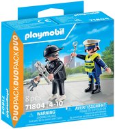PLAYMOBIL DuoPacks Politieman en inbreker 71804