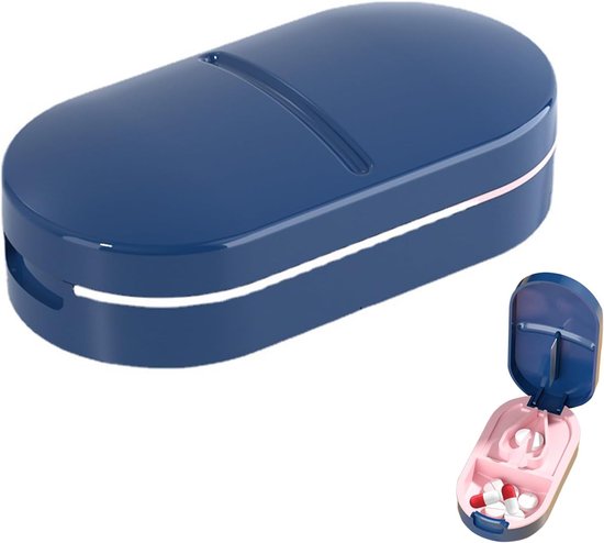 Tablet Divider Tablet Divider - Portable Tablet Splitter - Opaque Blue Medicine ...
