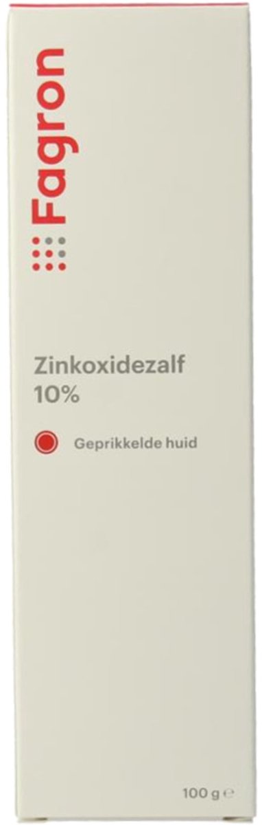 Fagron Zinkoxidezalf 10% met doos en bijsluiter 100 Gram