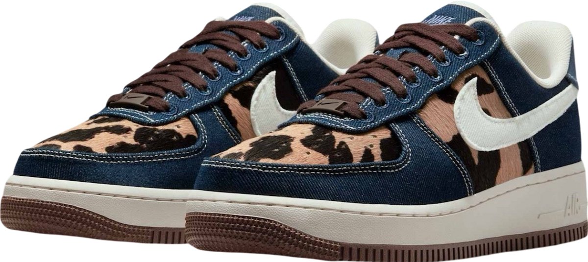 Nike Air Force 1 ’07 Special Edition – Cheetah Sneakers Dames Blauw