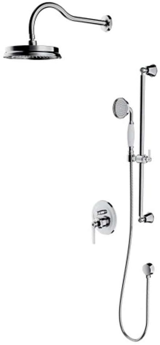 OMNIRES Armance - Doucheset met inbouwkraan, met inbouwdeel, diameter 22,5 cm, chroom SYSAM20CR