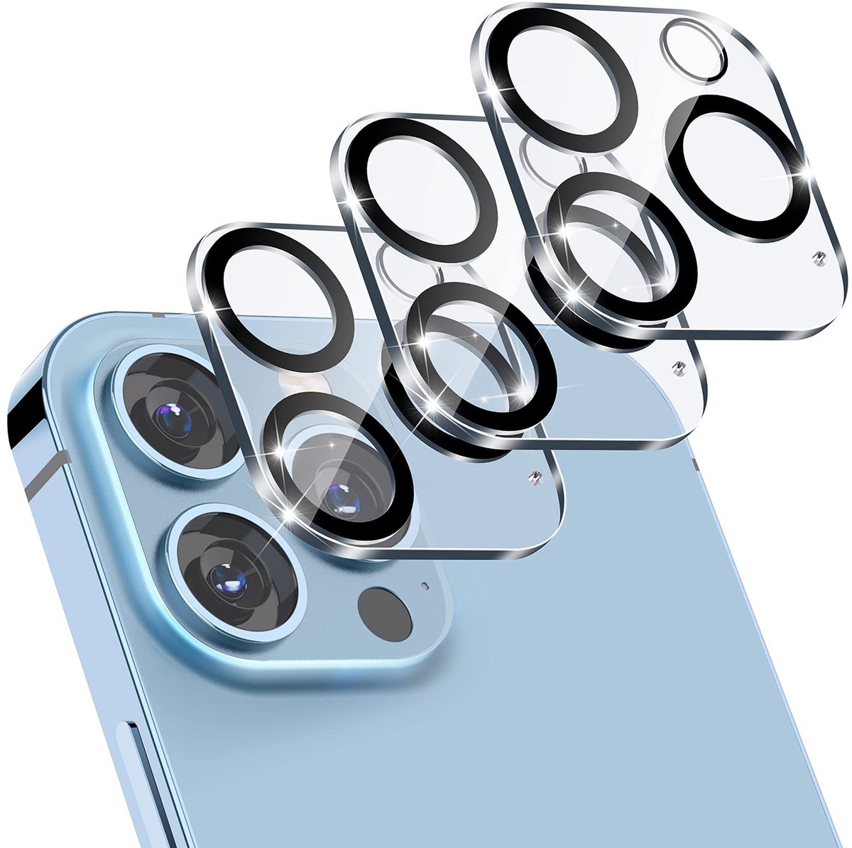 iPhone 13 Pro / 13 Pro Max lensbescherming 3-pack Transparant
