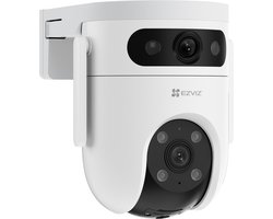EZVIZ H9c Dual 3K+3K Beveiligingscamera Buiten – 360° Pan +Tilt – Patrol Mode, Nachtvisie + Human Detection – Google Assistant & Alexa – IP65 – Wit – 1 Stuk