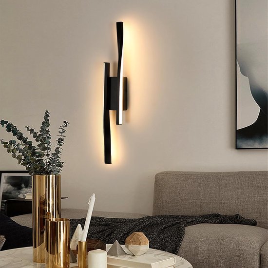 Lucide wandlamp UFOR - Geïntegreerde LED - Zwart – vtwonen