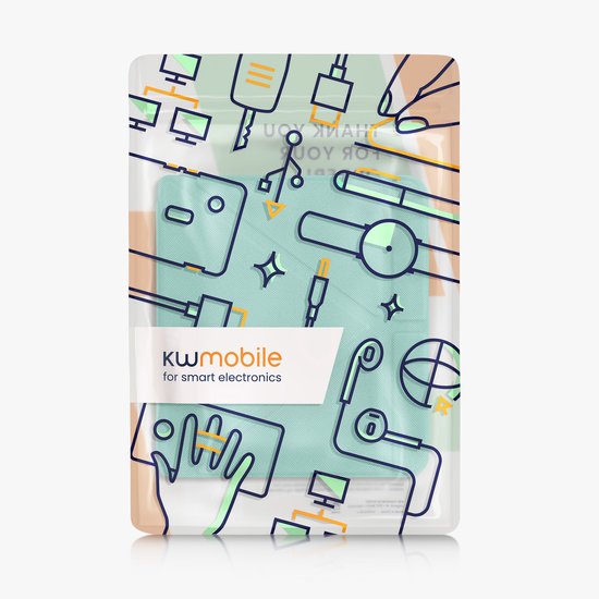kwmobile e-reader hoesje geschikt voor Kobo Libra 2 hoes - Ereader flip case met standaard - E reader cover van kunstleer - In mintgroen van kwmobile — afbeelding 2