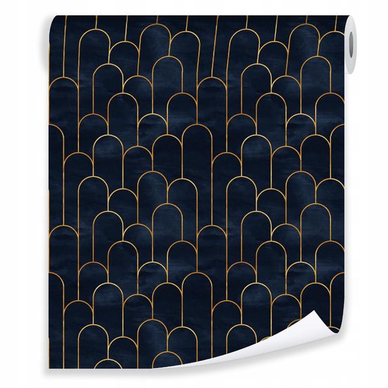 WALLARENA - Behang - Breedte 50 cm - geometrisch 3D patroon - Geschikt voor woonkamers, slaapkamers en kantoren - 10m