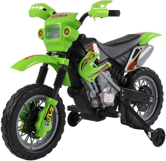HOMCOM - Moto électrique - Plastique - 102x53x66cm - Vert