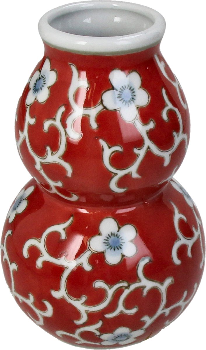 HD Collection Vaas Porselein Rood 10x10x16cm Red