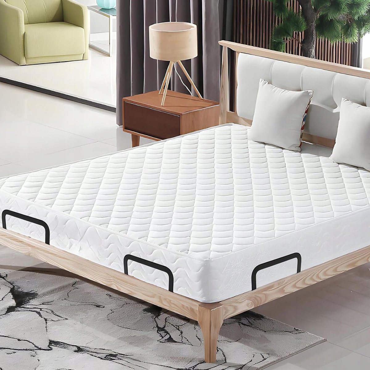 Image of 4 x Antislip Matrasbeugels - 26 x 8 x 9 cm - Zwart - Geschikt voor bedframes van 10-30 cm - Roest- en corrosiebestendig - Sterk draagvermogen - Stabiele constructie
