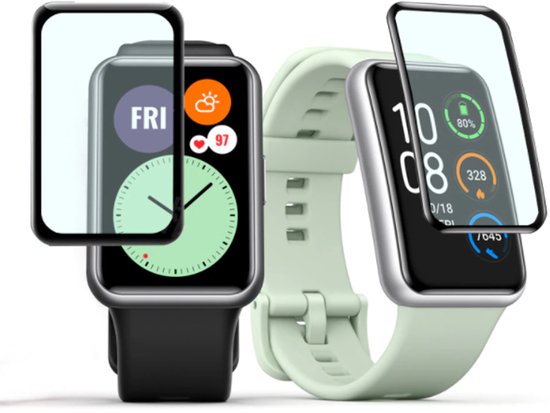 Protecteur d'écran Huawei Watch Fit New - 3 pièces - Convient pour Huawei Watch Fit New - Protection écran smartwatch - Protecteur Huawei Watch Fit New plaque de protection d'écran - 3 pièces