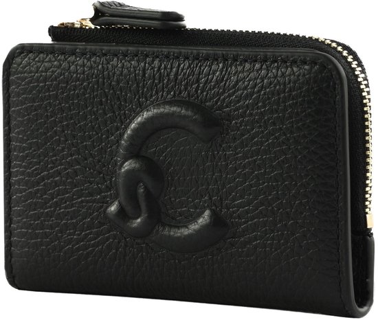 COCCINELLE Cuir porte-monnaie Dulse Soft Wallet Noir
