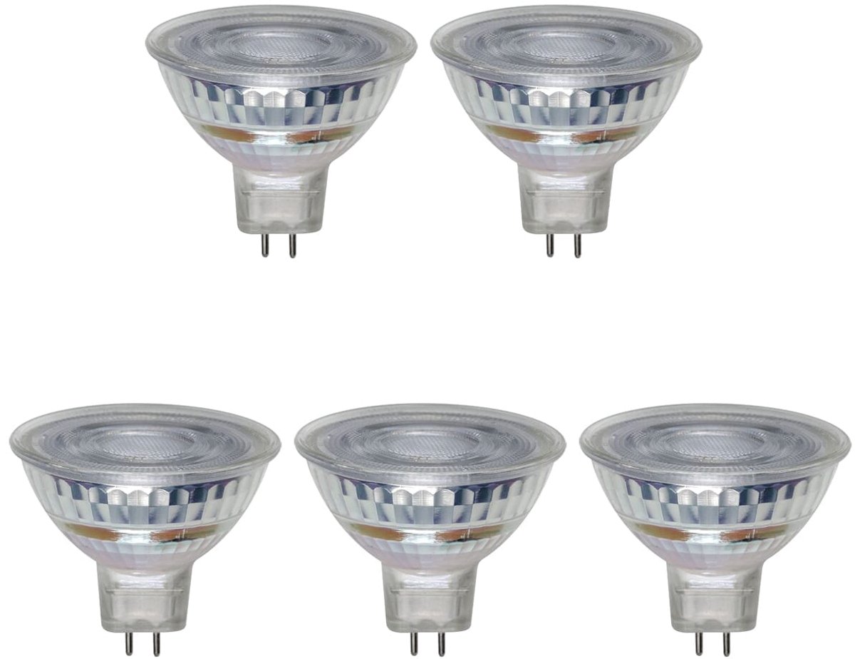 SPL GU5.3 LED Lamp 5.8W Dimbaar - Warm Wit - 460lm - Led Spot MR16 - Vervangt 60W - 5 Stuks