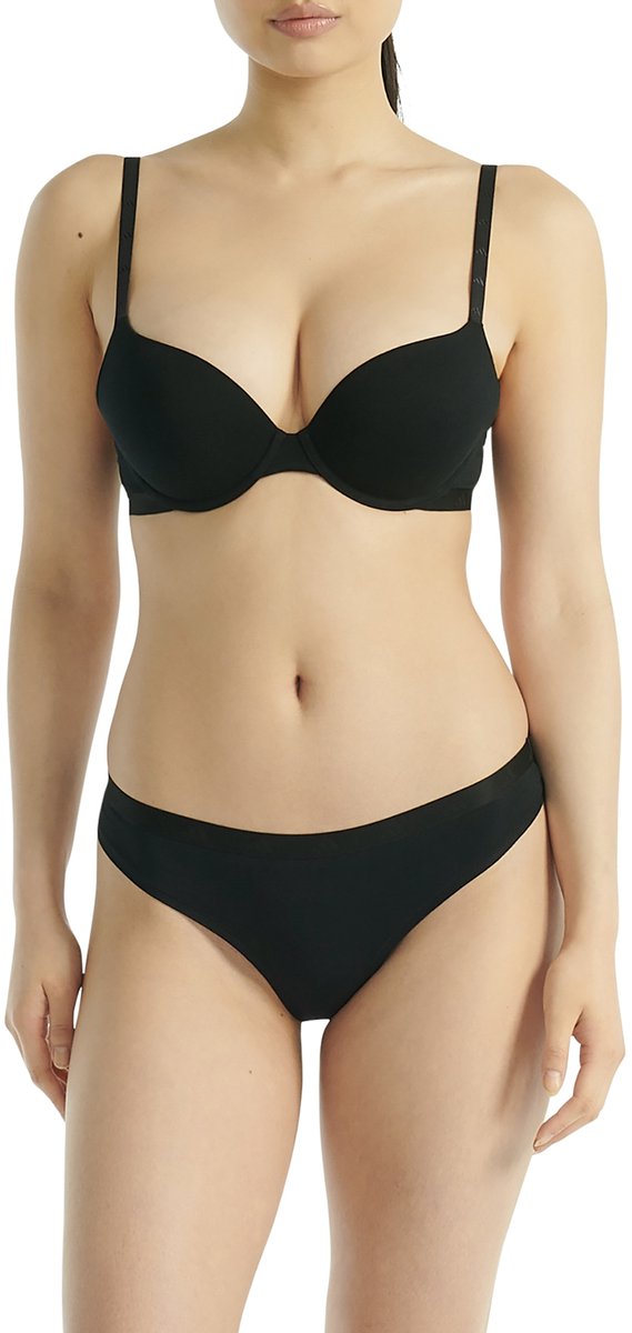adidas Sportswear 3PK LOW RISE THONG - Sport Active Essentials Cotton – Damen Onderbroek - 3x zwart