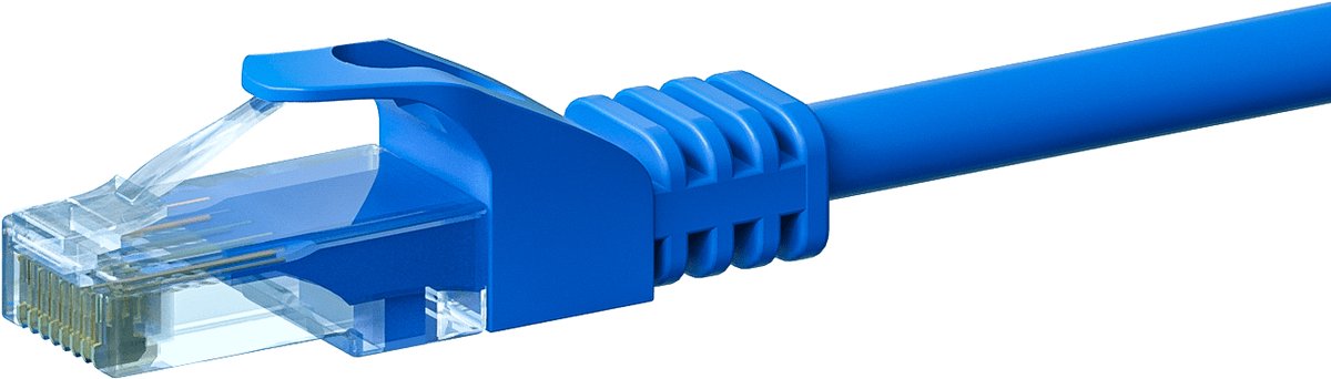 Bol.com Danicom CAT6 UTP patchkabel - 0,25 meter blauw - CCA - netwerkkabel - internetkabel - UTP kabel - RJ45 - 1000 mbit/s aanbieding