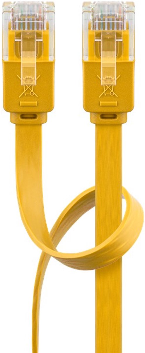 Wentronic CAT6 Netwerkkabel - RJ45 - Geel - 2 m