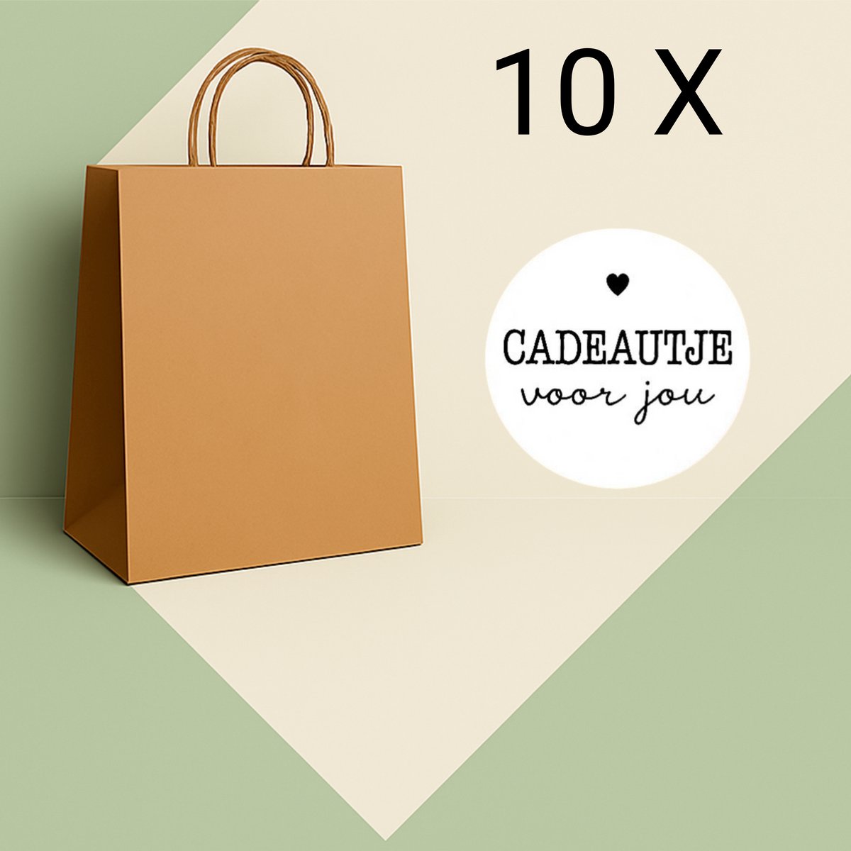 HGN Stijlvolle Papieren Cadeautasjes – Duurzaam, Elegant & Inclusief Gratis Stickers-Papieren tasjes-22x18x8 cm