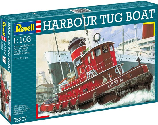 Revell Modelbouwpakket Militaire voertuigen - 05207 Harbour Tug Boat Plastic - 1:108 -