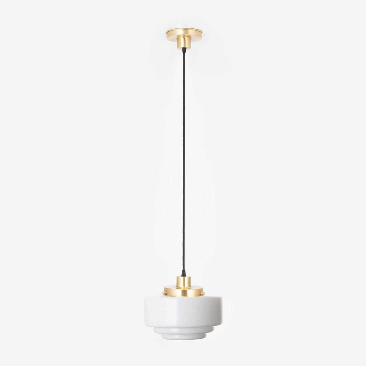 Hanglamp aan snoer Getrapt Ø 25 20's Messing - Art Deco Trade