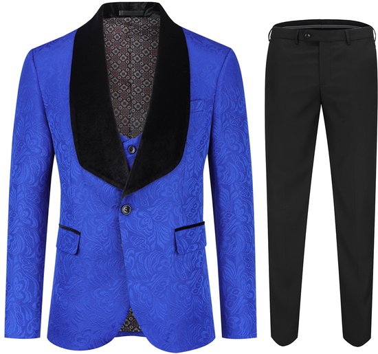 Allthemen Heren 2-Delig Slim Fit Trouwpak Met één Knoop Smokingpakken Jas Broek