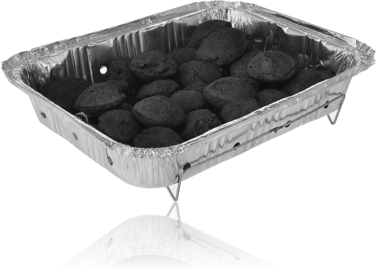 Wegwerp Barbecue met Houtskool – 5 Stuks – Instant BBQ voor Camping, Balkon of Picknick – Inclusief Rooster – Barbecue Accessoires – BBQ Kopen – foto 6