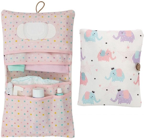 Hamur Home Luiertas Organizer En Make-up tas 2 in 1 - Kleine Luiertas Voor Onderweg Mama's Luiers Crème Doekjes Baby-organizer (Space