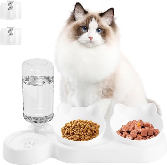 Ergonomische katten voerbak - Finishingtouchesnl