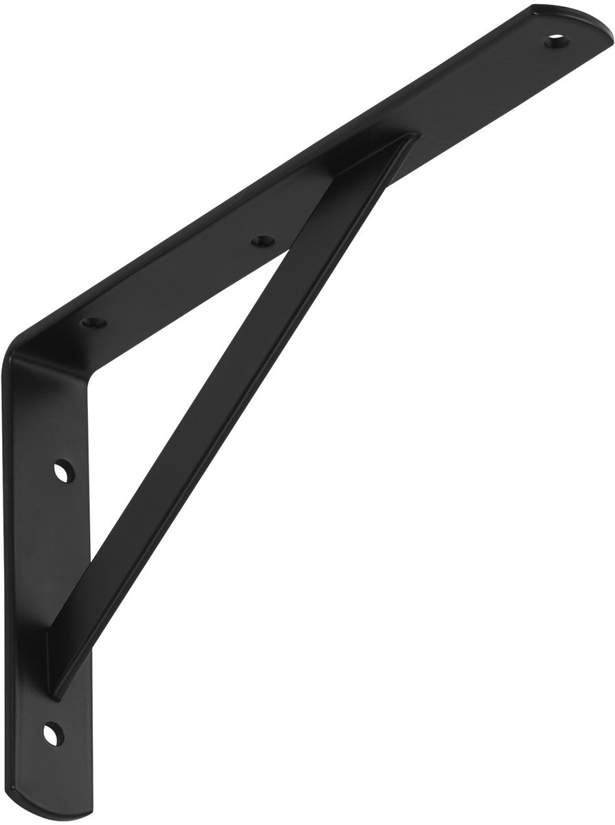 SOTECH Rekbeugel (250 x 150 x 30 mm, zwart, gepoedercoat) Zware beugel met dwarsbalk voor stabilisatie
