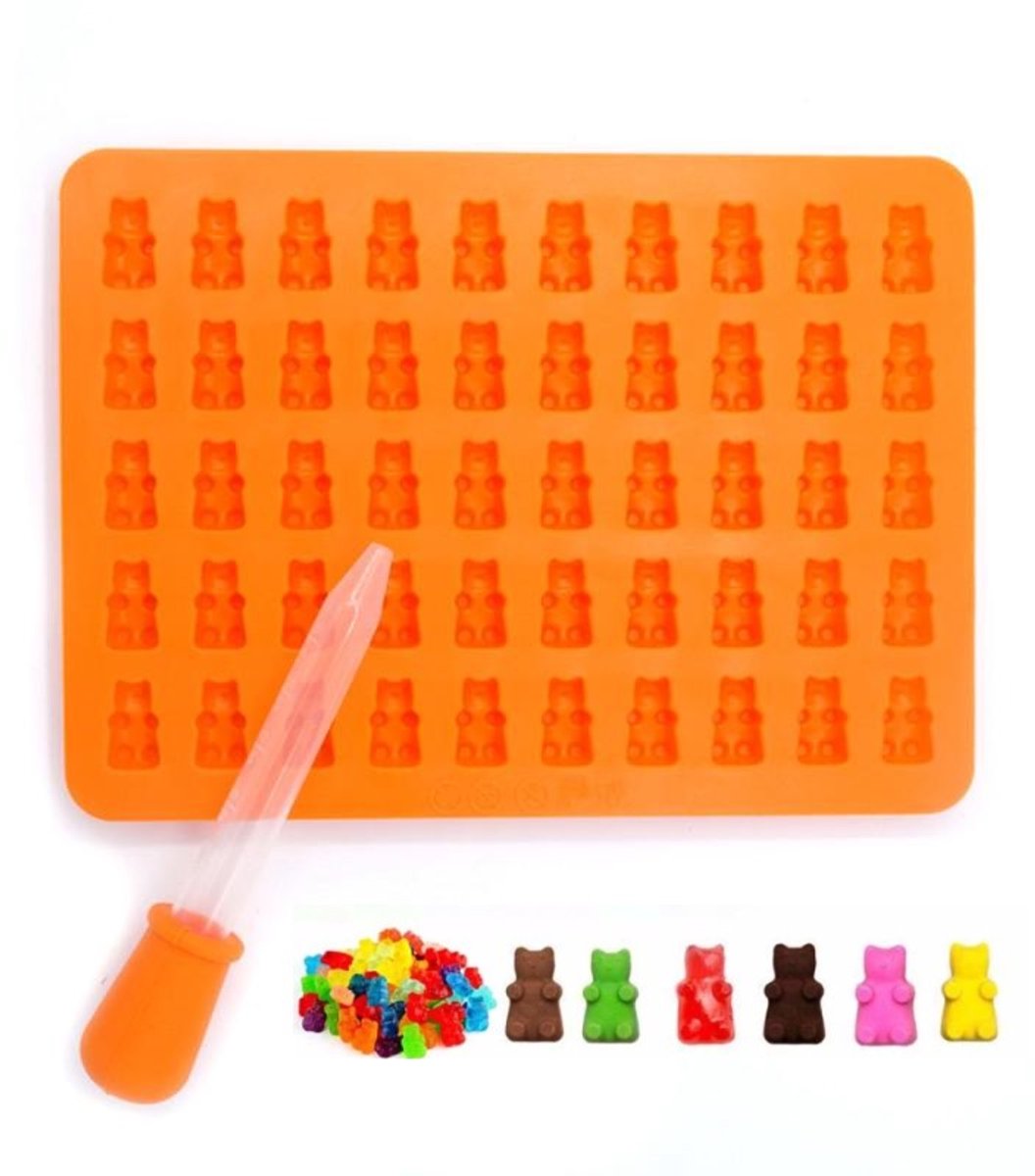 Snoep van Gummy Bears Silicone Oranje