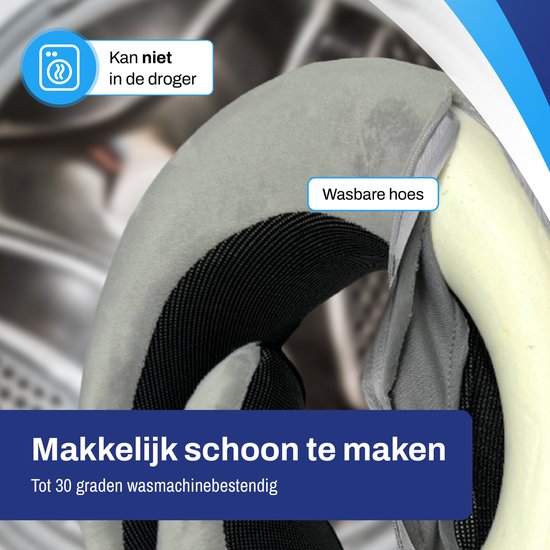Luxe Nekkussen Vliegtuig en Auto met Capuchon - Reiskussen met