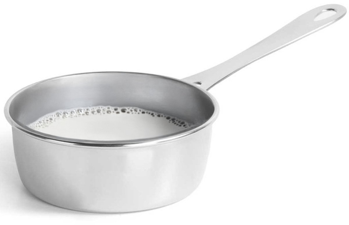 Kinvara Steelpan - D12 x 4 cm - 400 ml - RVS - sauspan/juspan - alle warmtebronnen - pannen
