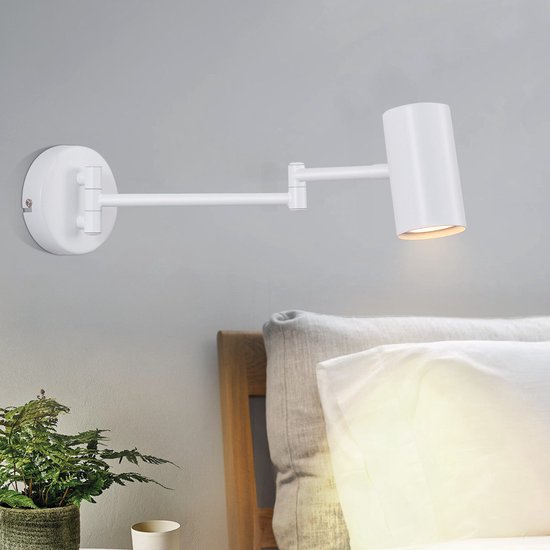 EGLO Portillo Wandlamp voor binnen, woonkamerlamp met licht omhoog en omlaag, wandspot van metaal in mat messing, GU10-fitting
