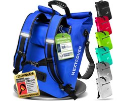 Nextcover 3in1 Fietstas Enkel voor Bagagedrager [PVC vrij] | Waterdichte Fietstas, Rugzak en Schoudertas 25L | Ideaal voor Laptop en Wekelijkse Aankopen | Fiets Tas Enkele | Fietstassen